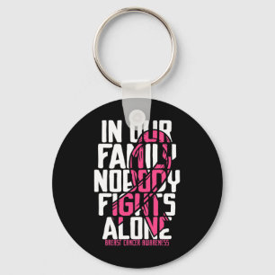 Breast Cancer Support Pink Family Breast Cancer Aw Keychain
