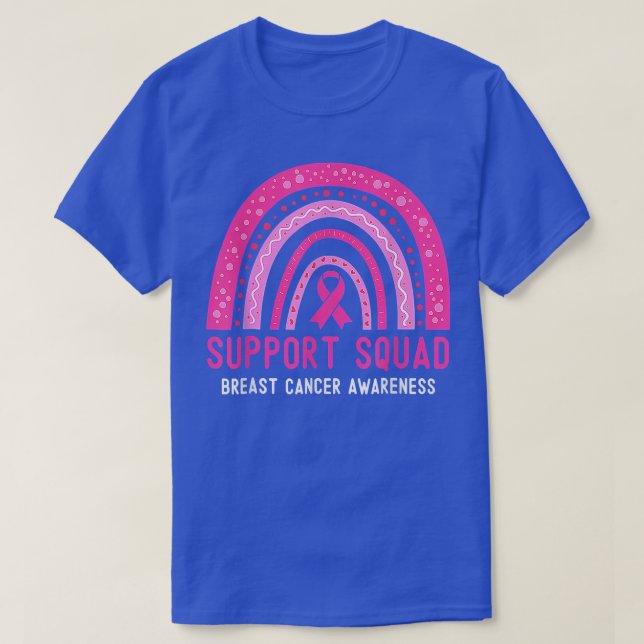 Breast Cancer Support Squad Breast Cancer Awarenes T-Shirt (Design Front)