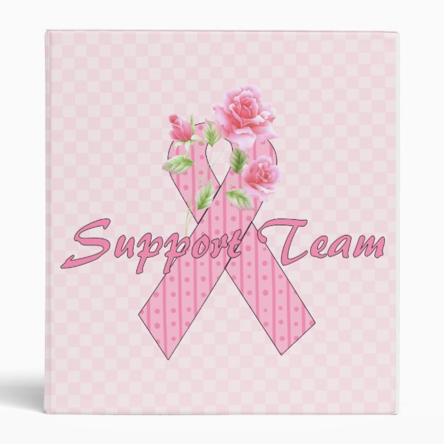 Breast Cancer Support Team Binder (Front)