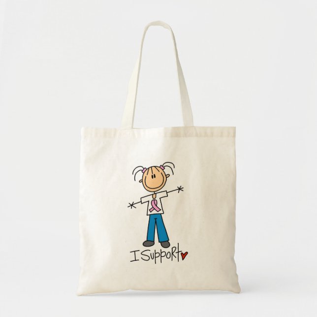 Breast Cancer Support Tshirts and Gifts Tote Bag (Front)