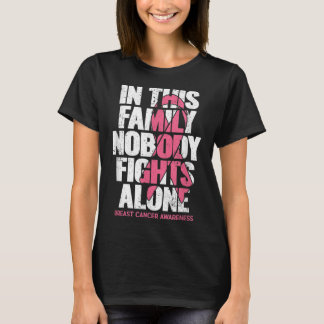 Breast Cancer Support Vintage Family Breast Cancer T-Shirt