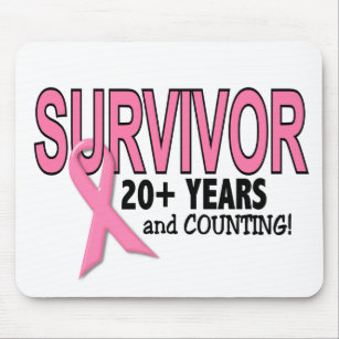 BREAST CANCER SURVIVOR 20+ Years & Counting Mouse Pad