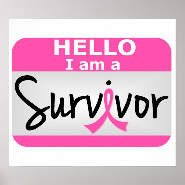 Breast Cancer Survivor 24.png Poster (Front)