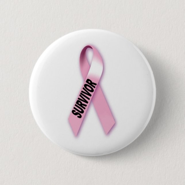 Breast Cancer Survivor 2 Inch Round Button (Front)