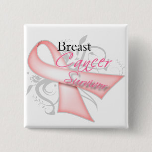 Breast Cancer Survivor 2 Inch Square Button