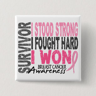 Breast Cancer Survivor 4 2 Inch Square Button