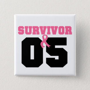 Breast Cancer Survivor 5 Years 2 Inch Square Button