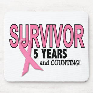 BREAST CANCER SURVIVOR 5 Years & Counting Mouse Pad