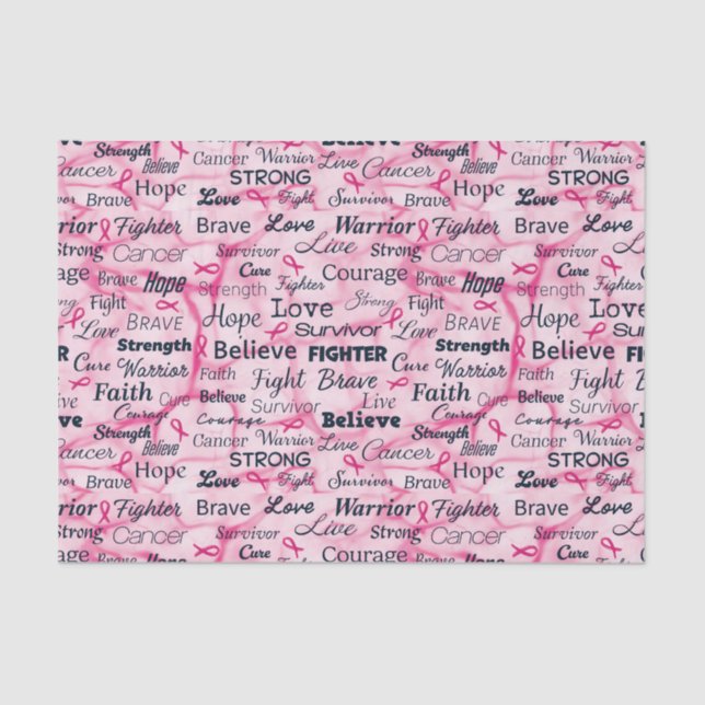 Breast Cancer Survivor Awareness Tissue Paper (Front)