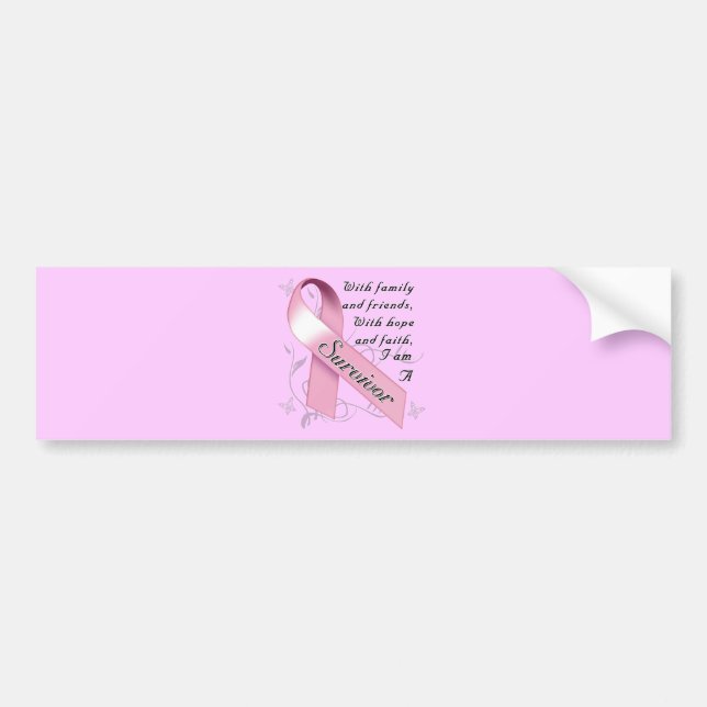Breast Cancer Survivor Bumper Sticker (Front)