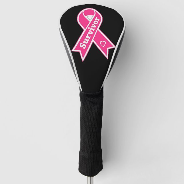 Breast Cancer Survivor Golf Head Cover (Front)