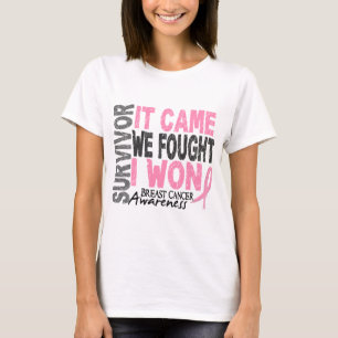 Breast Cancer Survivor It Came We Fought I Won T-Shirt