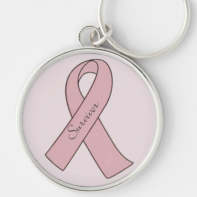 Breast Cancer Survivor - Keychain (Front)