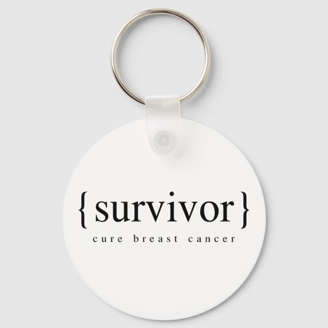 Breast Cancer Survivor Keychain (Front)