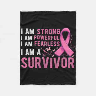 Breast Cancer Survivor Month Support Breast Cancer Fleece Blanket