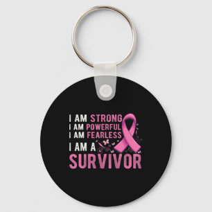 Breast Cancer Survivor Month Support Breast Cancer Keychain