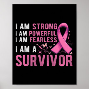 Breast Cancer Survivor Month Support Breast Cancer Poster