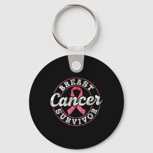 Breast Cancer Survivor Pink Awareness Fight Breast Keychain
