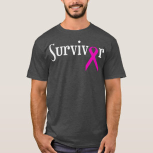 Breast Cancer Survivor  Pink Awareness Ribbon  T-Shirt