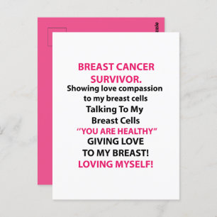 Breast Cancer Survivor Postcard