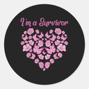 Breast Cancer Survivor Shirts For Women Im A Survi Classic Round Sticker