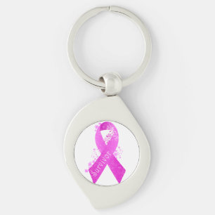 Breast Cancer Survivor Vintage Keychain
