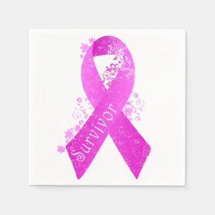 Breast Cancer Survivor Vintage Napkin