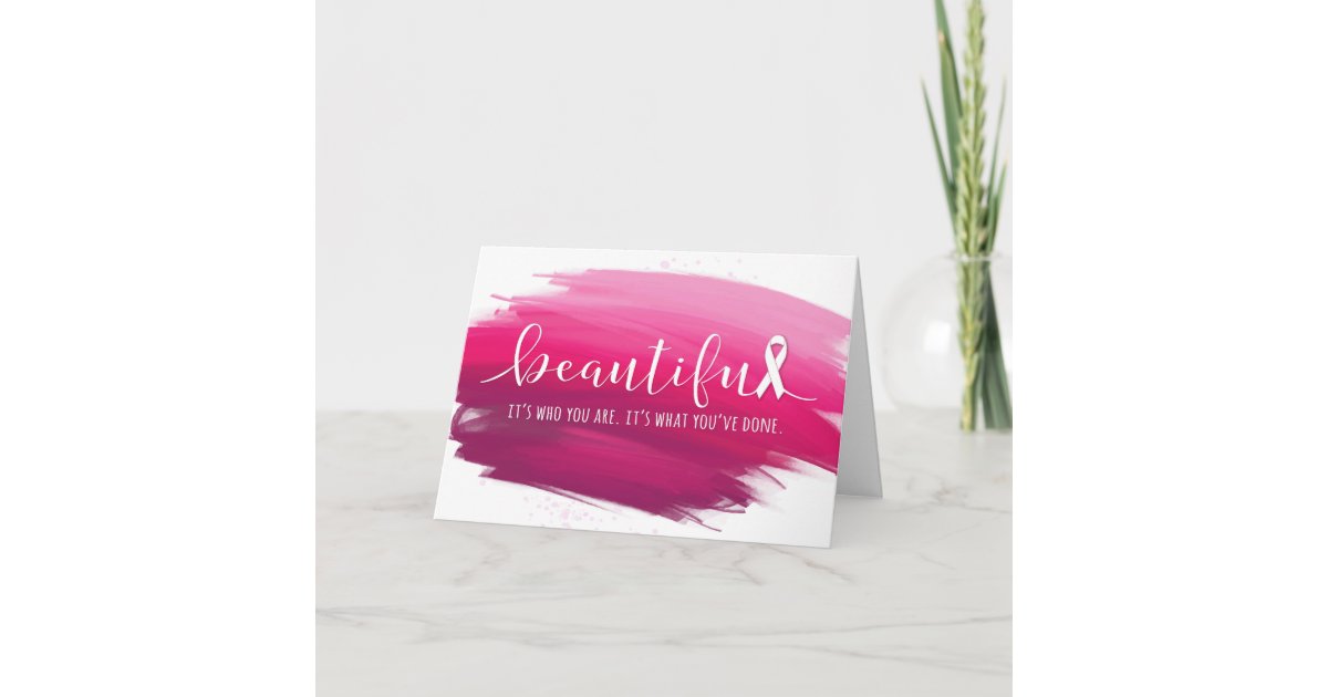 Breast Cancer Survivor You are Beautiful Card | Zazzle.ca