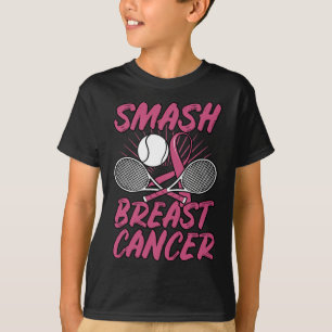 Breast Cancer Tennis Ll Racket Pink Ribbon Mammogr T-Shirt