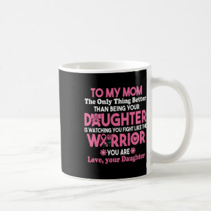 Breast Cancer To My Mom Watching You Fight Like Th Coffee Mug