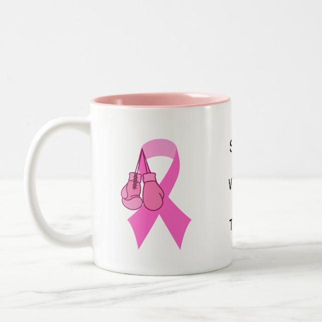 Breast Cancer Two-Tone Mug  (Left)