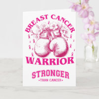 Breast Cancer Warrior Awareness Card