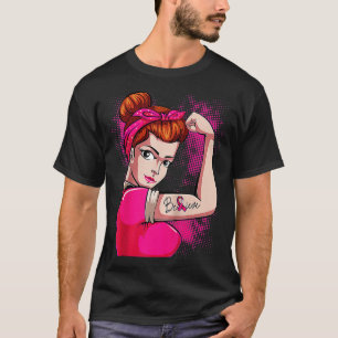 Breast Cancer Warrior  Awareness  Support Believe  T-Shirt