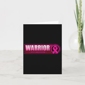 Breast Cancer Warrior - Breast Cancer Division  Card