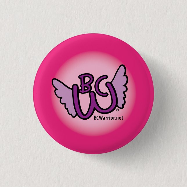 Breast Cancer Warrior Button (Front)