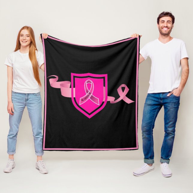 Breast Cancer Warrior  Fleece Blanket (In Situ)