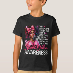 Breast Cancer Warrior I'm The Storm Strong Women P T-Shirt