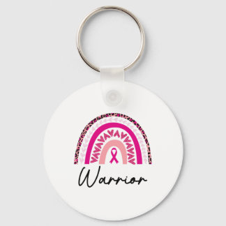 Breast Cancer Warrior Pink Breast Cancer Awareness Keychain