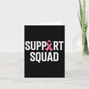 Breast Cancer Warrior Support Squad Breast Cancer Card