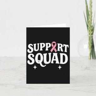 Breast Cancer Warrior Support Squad Breast Cancer  Card