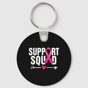 Breast Cancer Warrior Support Squad Breast Cancer Keychain