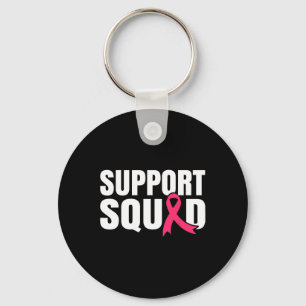 Breast Cancer Warrior Support Squad Breast Cancer Keychain