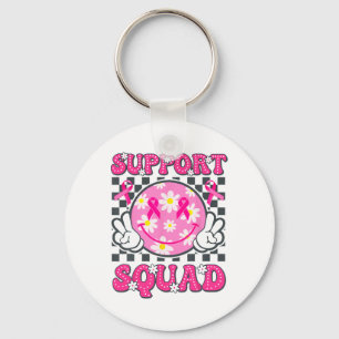 Breast Cancer Warrior Support Squad Breast Cancer  Keychain
