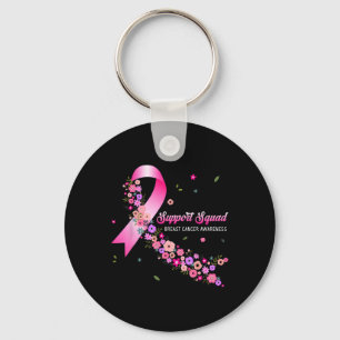 Breast Cancer Warrior Support Squad Breast Cancer Keychain