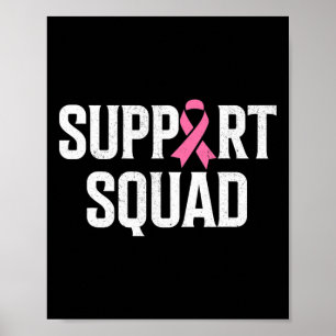 Breast Cancer Warrior Support Squad Breast Cancer Poster