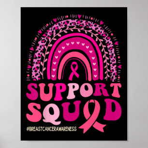 Breast Cancer Warrior Support Squad Breast Cancer Poster