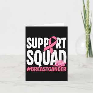 Breast Cancer Warrior Support Squad Pink Ribbon Wo Card