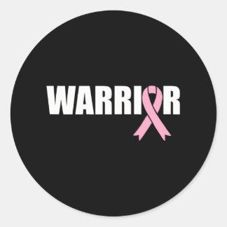 Breast Cancer Warrior World Cancer Day Pink Classic Round Sticker