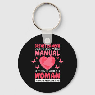 Breast Cancer Woman Design For Breast Cancer Aware Keychain