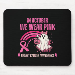 Breast Cancer Women Halloween In October We Wear P Mouse Pad